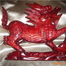 麒麟木雕镇宅火麒麟精品火麒麟