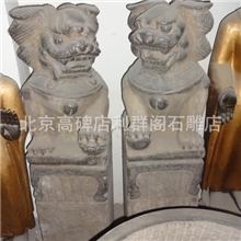 经营各种仿古石雕，拴马桩。狮子拴马桩。貔貅拴马桩