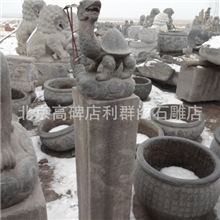 供应各种仿古雕刻，石雕拴马桩。狮子拴马桩。貔貅拴马桩