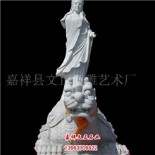 汉白玉观音菩萨石雕