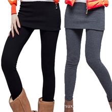 厂家直销秋冬时尚新款仿羊绒打底裤裙裤假两件套打底裤批发