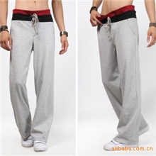 男士运动裤批发2013新款男式双腰系带运动裤日韩火爆热销