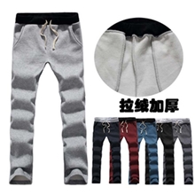 2013秋装新款男裤加厚加绒保暖修身运动裤一件代发男装长裤