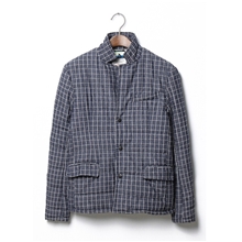 批发2013秋冬新款男装日系西装棉衣格子加厚外套潮男必备S80