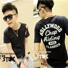 韩版短袖男林弯弯T恤半袖刺绣T恤纯棉T恤陈冠希潮牌男装批发