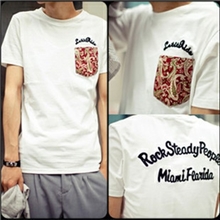 韩版潮牌T恤林弯弯陈冠希潮牌T恤名族风口袋T恤潮牌林弯弯T恤