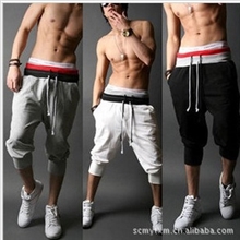 特价男式运动裤2012大码男裤男士七分裤休闲运动裤低裆垮裤