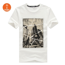 爆眼2013男士短袖t恤男短袖打底衫男装潮衣服男圆领修身T恤正品