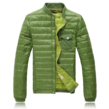 新款男装羽绒服男士修身短裤夹克外套潮时尚90白鸭绒一件代发代理