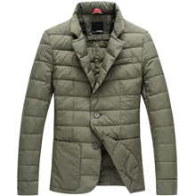 男士时尚休闲西装款羽绒服男修身轻薄90白鸭绒厂家批发YOUTIME