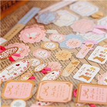 超美丝带款礼物/封口/标签/装饰贴纸批发(纸质3款可选)