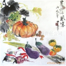 国画/名人字画/当代中国杰出书画家张日华书画作品集006农家风味