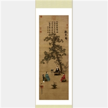 听琴图-LS8026【中国传世名画】-名家古画-高端家居艺术装饰品