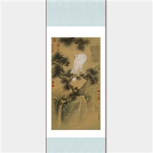 白鹘图-郎世宁-LQ8006【中国传世名画】-名家古画-家居艺术饰品