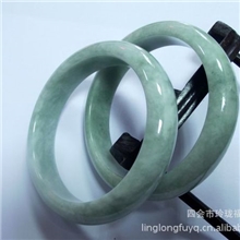 天然翡翠豆绿无裂手镯批发缅甸A货玉镯豆青手镯厂家直销送证书