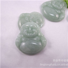 玉器批发现货直销天然翡翠笑佛大肚佛可代证书小额批发