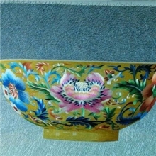 苏绣精品-古代彩陶系列之彩陶金饭碗具有收藏价值高档礼品