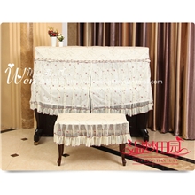 温梦田园顶级田园布艺蕾丝钢琴半罩钢琴罩钢琴套二件套送礼品