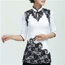 批发短袖唐装，批发旗袍，2371-1款，中老年唐装，演出服装工作服