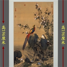 吉运来国画批发《锦春圖》酒店客厅装饰画高仿真画厂家直销