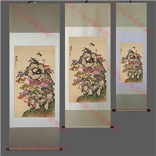 吉运来厂家直销国画批发《富贵白头图》办公室客厅高清复制画