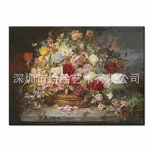 欧式古典花卉油画高仿真画芯花卉零售/小额批发客厅餐厅挂画