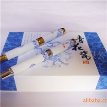 文雅礼品青花瓷景德镇高档礼品笔五牛图系列