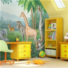 欧式无纺布大马士革墙纸儿童卡通墙纸卧室电视背景墙客厅壁纸