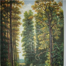 【评价高】手绘俄罗斯风景油画抽象油画家居会所酒店配画壁画