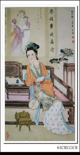 古代美女十二金钗高仿国画