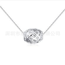 银饰厂家批发采用顶级锆石镶嵌925纯银时来运转吊坠饰品一件代发