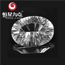 天然白水晶旦形凹槽切工14*10mm首饰半成品质量上传优惠价