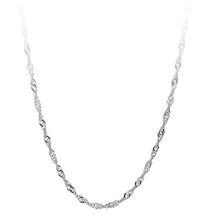 女士配饰项链长款水波链白金配链饰品厂家直销长款项链