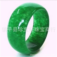 批发供应天然马来玉戒指绿色碧玉戒指男女款
