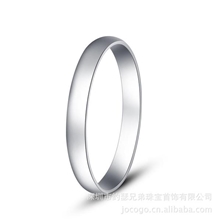 银饰厂家批发简单爱。925纯银情侣戒指尾戒2MM