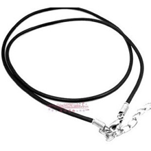 韩国饰品批发2013新款细板项链皮绳1.4和1.8可调长短GL37