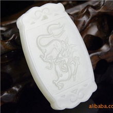 供应批发和田玉白玉龙凤对&ldquo;福到龙凤&ldquo;挂件对配吊坠苏扬工艺