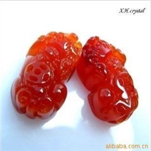 【星海水晶】红玛瑙貔貅情侣对-背钱貔貅