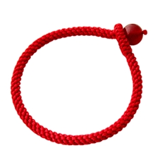 媚姿水晶蛇年本历年红绳手链编织情侣玛瑙水晶手链/百搭时尚手链