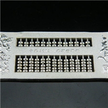 千足银Ag999纯银青龙算盘30克手工加工厂家加工批发