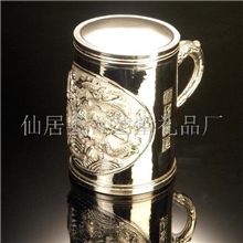 纯银制龙杯