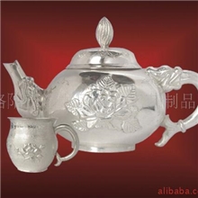 洛阳银光供应纯银茶具、纯银茶杯，纯银酒具，纯银制品，金银器