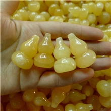 天然水晶葫芦黄玉葫芦裸石饰品可编织手机链吊坠饰品招财纳福