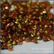 【厂家直销】ss6/ss6.5水蜜桃尖底水钻水钻网布鞋花辅料