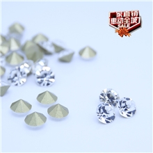 【厂家直销】供应SS7/PP15国产圆形尖底白色水钻批发/零售