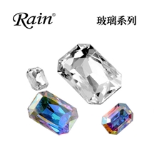 晓艺厂家水晶钻国产A级玻璃钻饰品配件水晶钻石钻饰长方八角