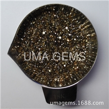 【印度直供】天然咖啡色钻石DB裸钻可代加工钻石首饰成品