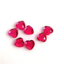 厂家供应亚克力心形吊坠，亚克力桃心，亚克力钻面心形