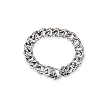 金线厂家直销钛钢潮男必备个性超酷潮男复古蛇纹男士钛钢手链