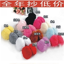 新款冬季毛绒耳罩仿兔毛耳套冬季保暖后戴式耳罩厂家批发